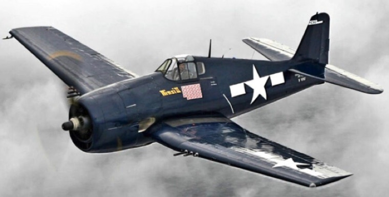 Grumman F6F Hellcat in flight
